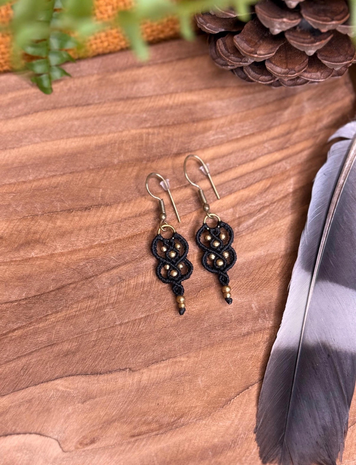 Boucles d’oreilles en laiton doré