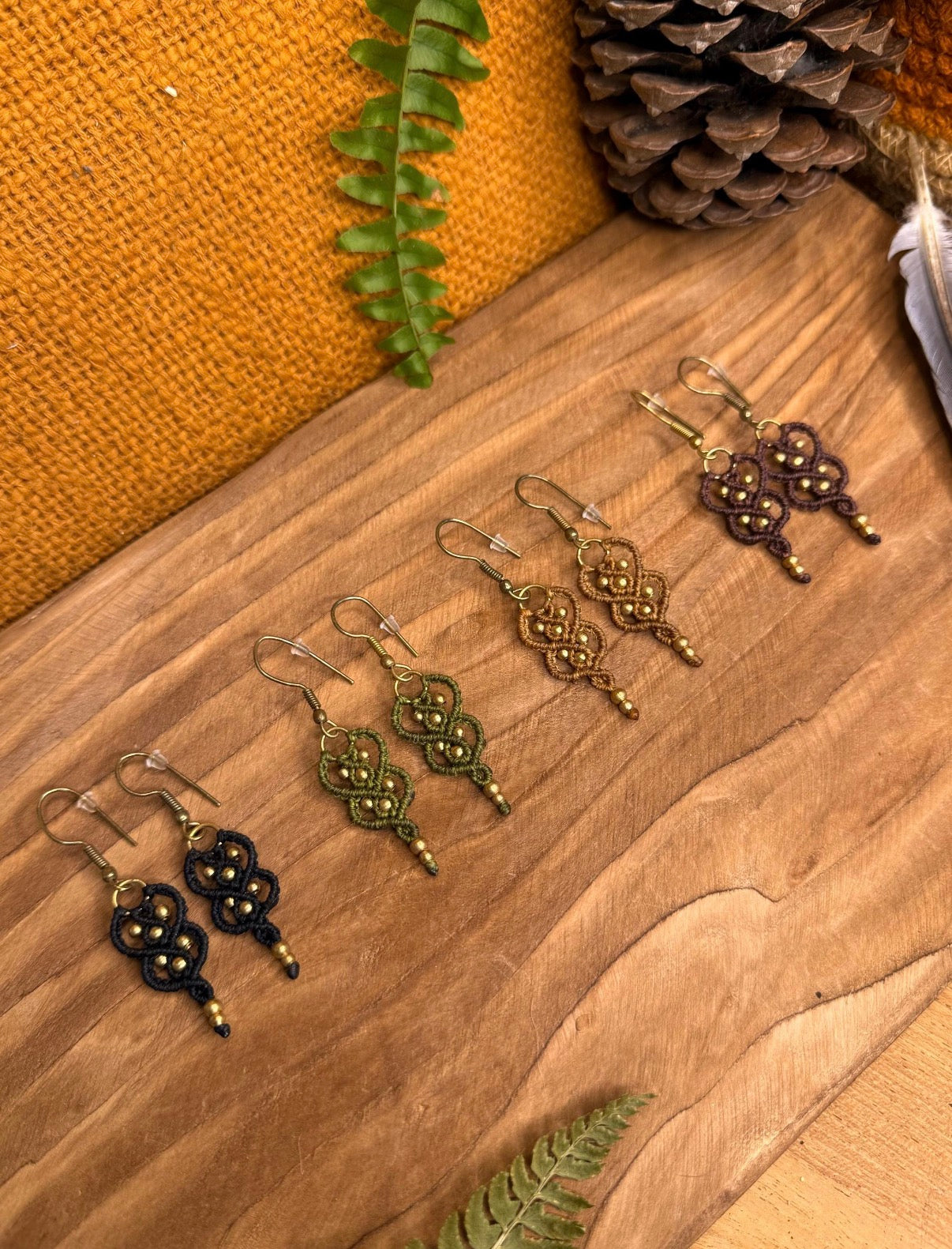 Boucles d’oreilles en laiton doré