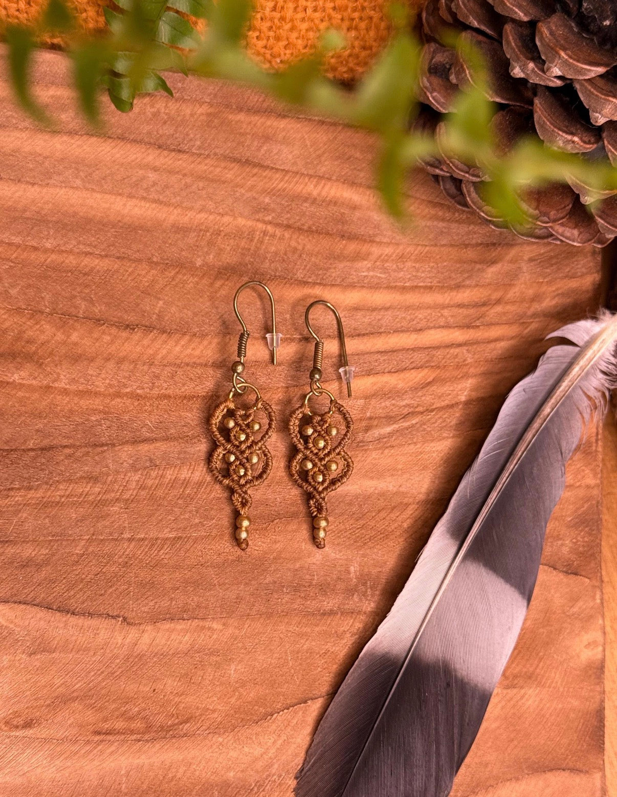 Boucles d’oreilles en laiton doré