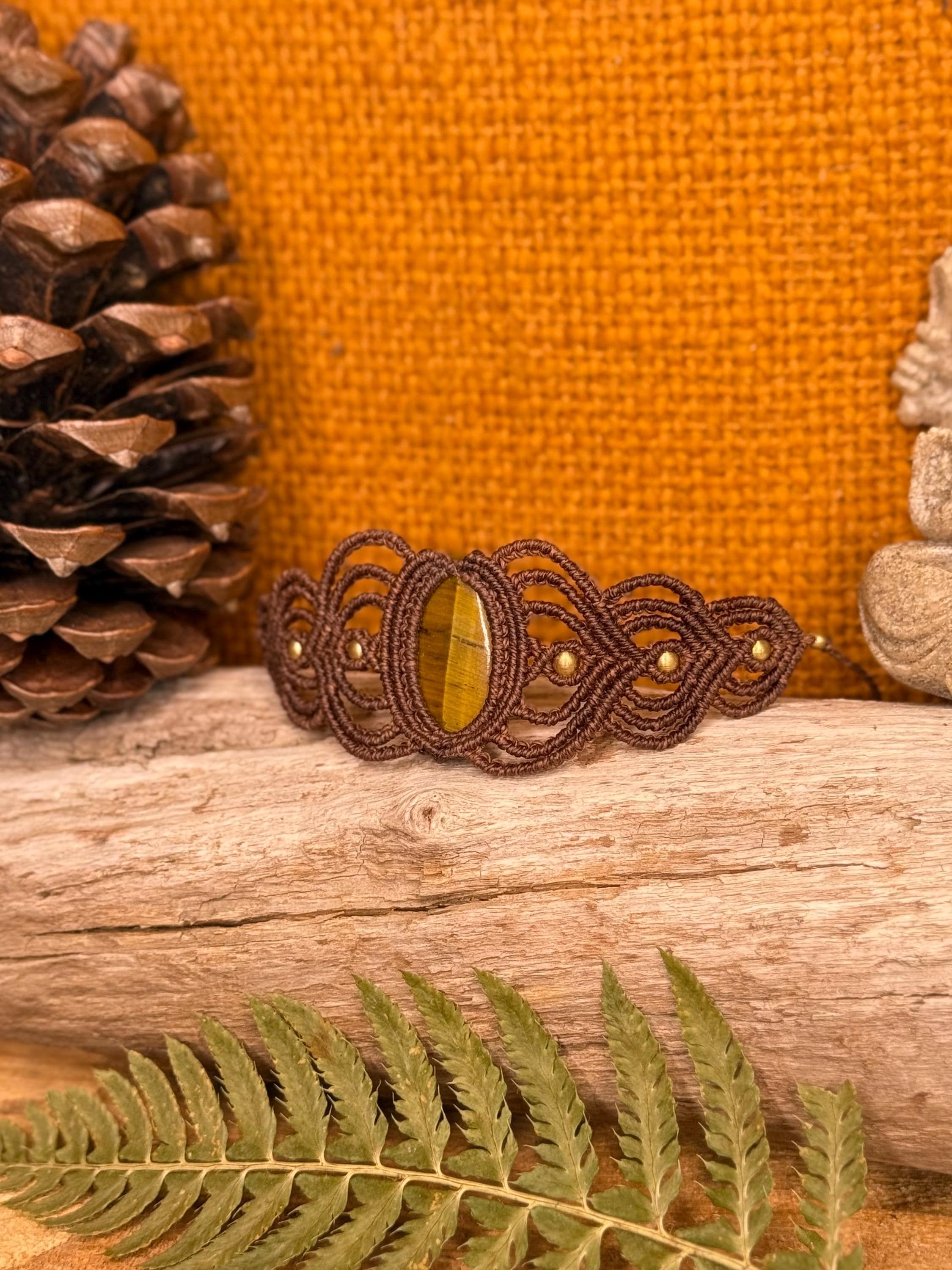 Bracelet avec une pierre d’œil de tigre