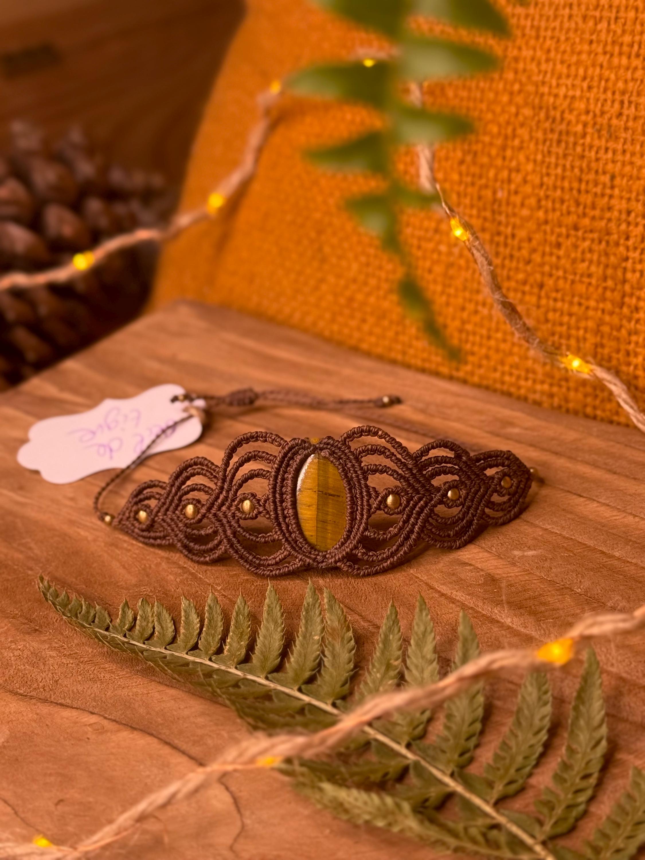 Bracelet avec une pierre d’œil de tigre