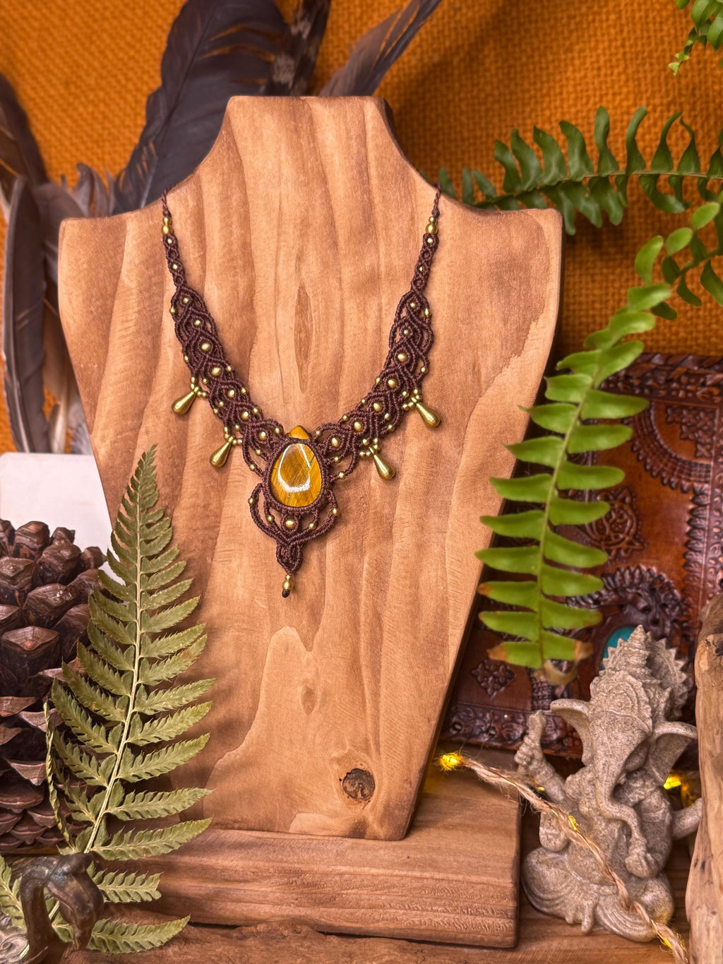 Collier œil de tigre • Protection & ancrage