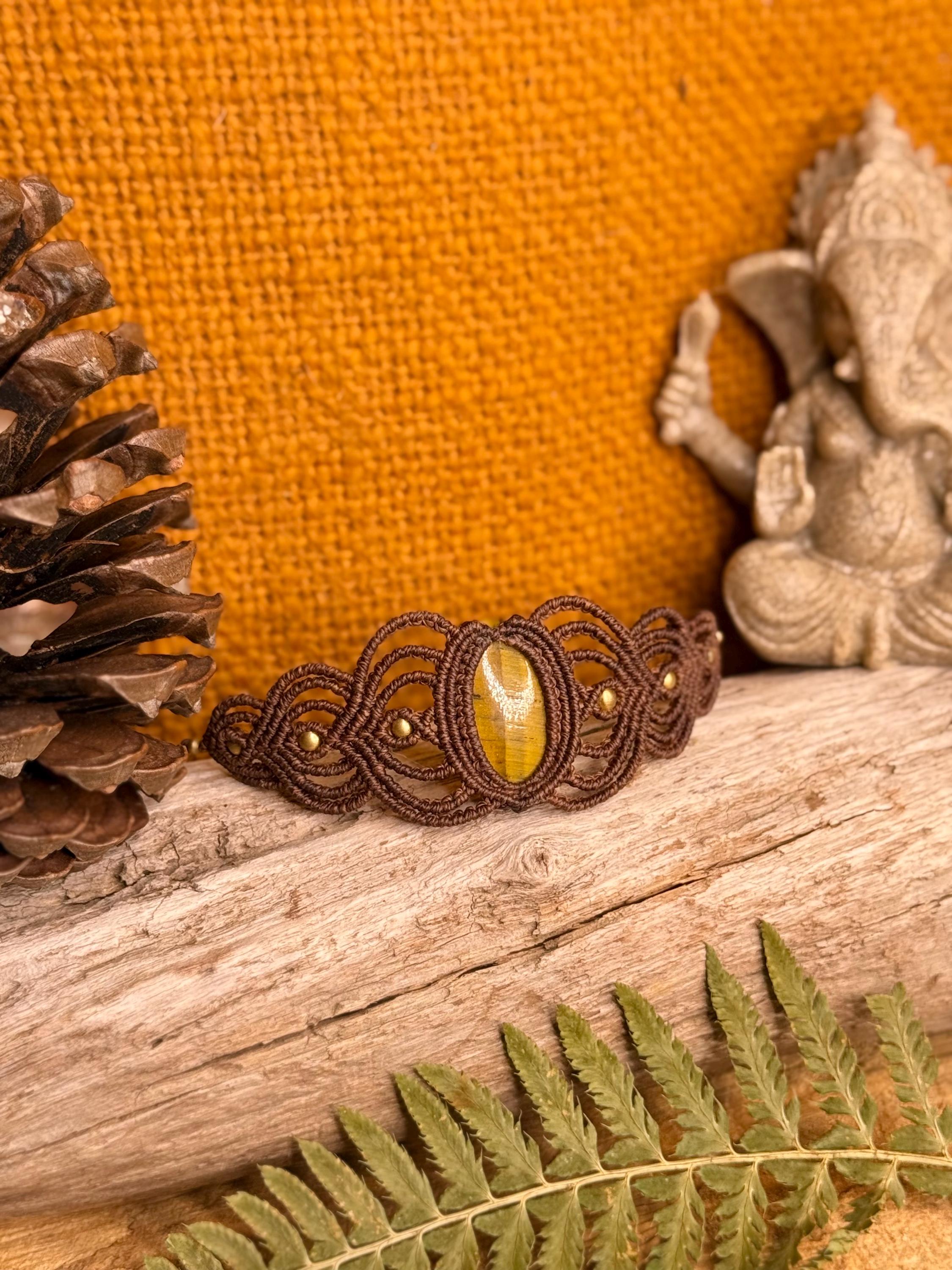 Bracelet avec une pierre d’œil de tigre