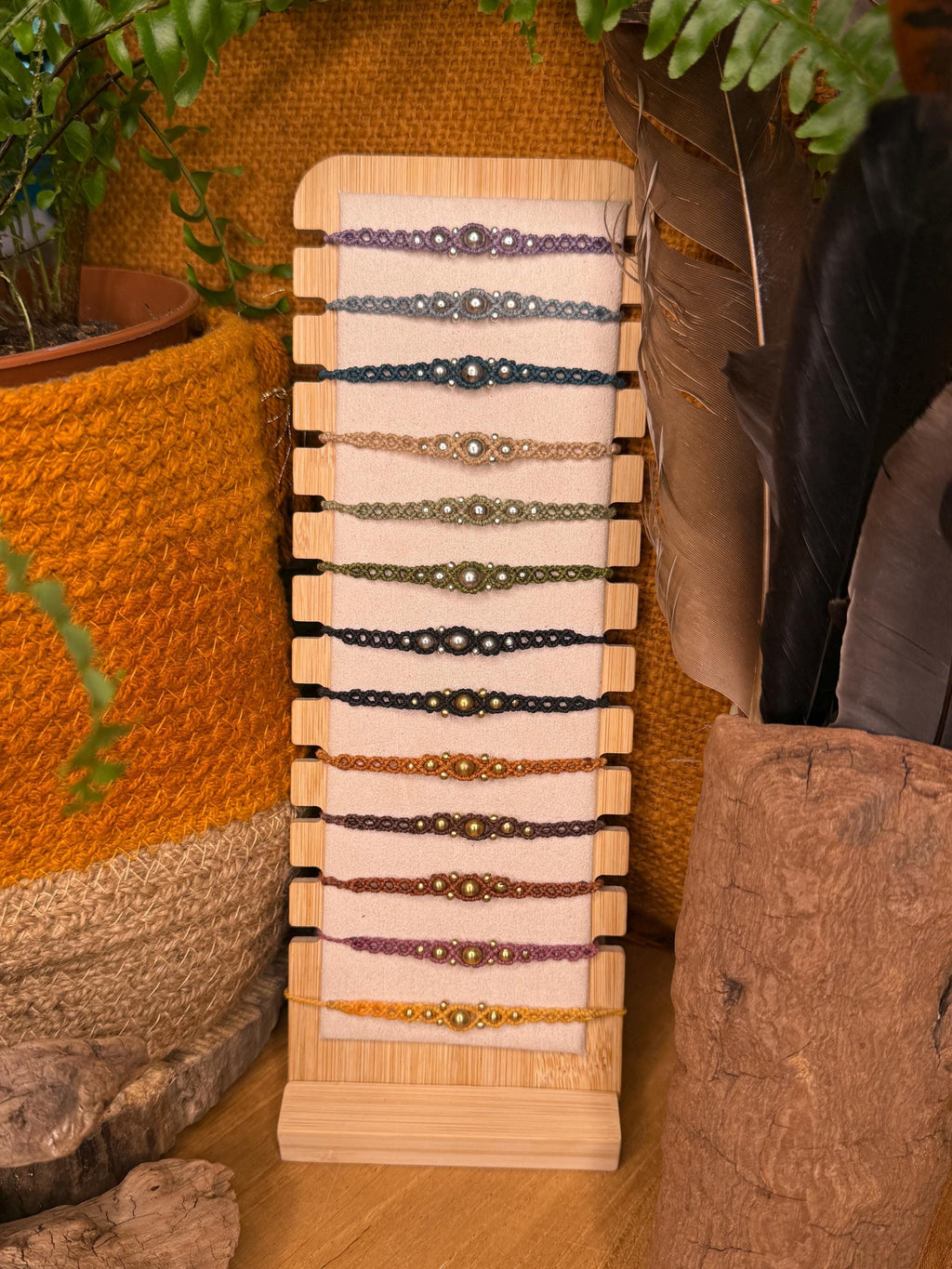 bracelet fait main micro-macramé et laiton hippie - boho - bohème - makrame - bracelet hippie - bracelet bohème - bracelet zen