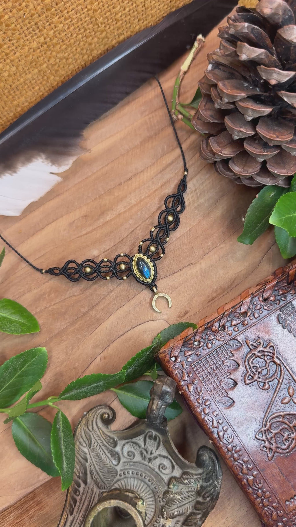Collier • Labradorite • ras-de-cou