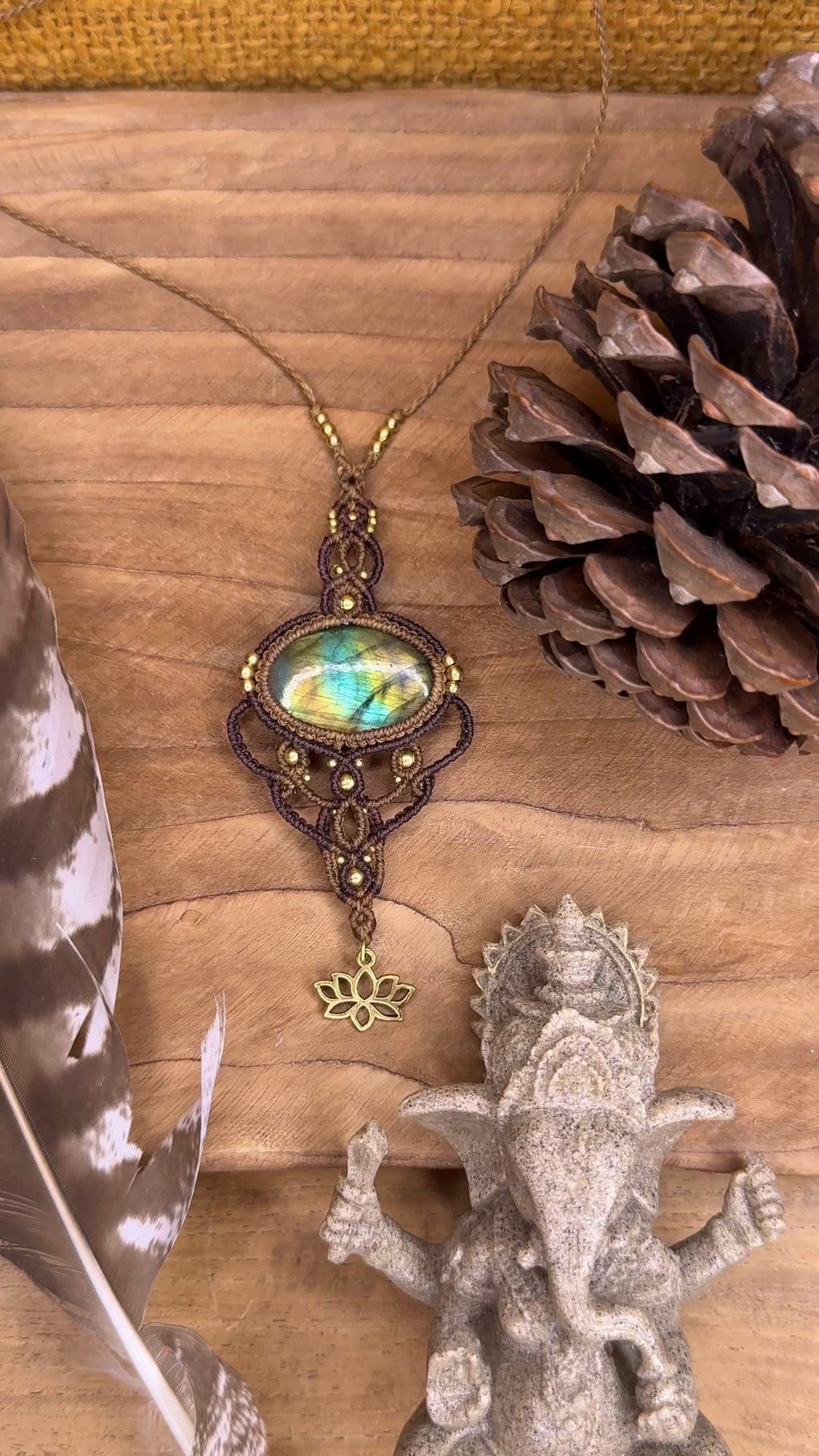Collier • Labradorite • Lotus