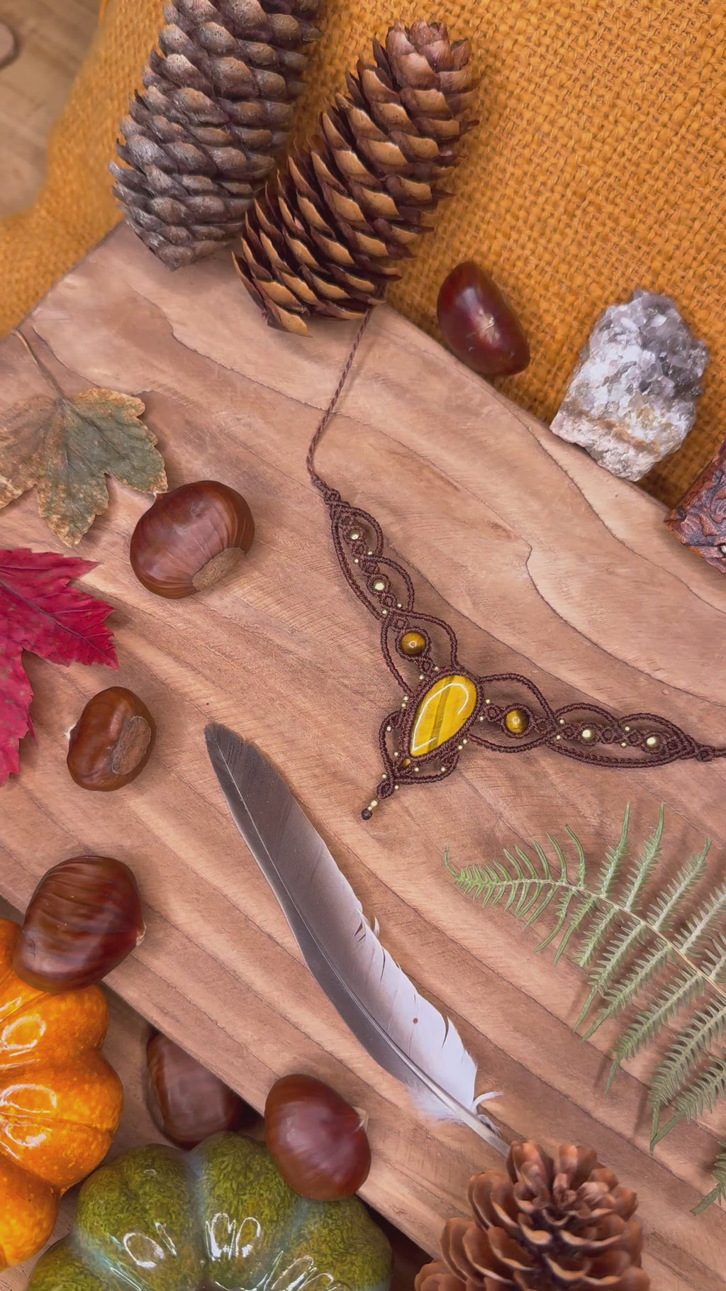 Tiger's Eye Necklace • Protection &amp; Grounding