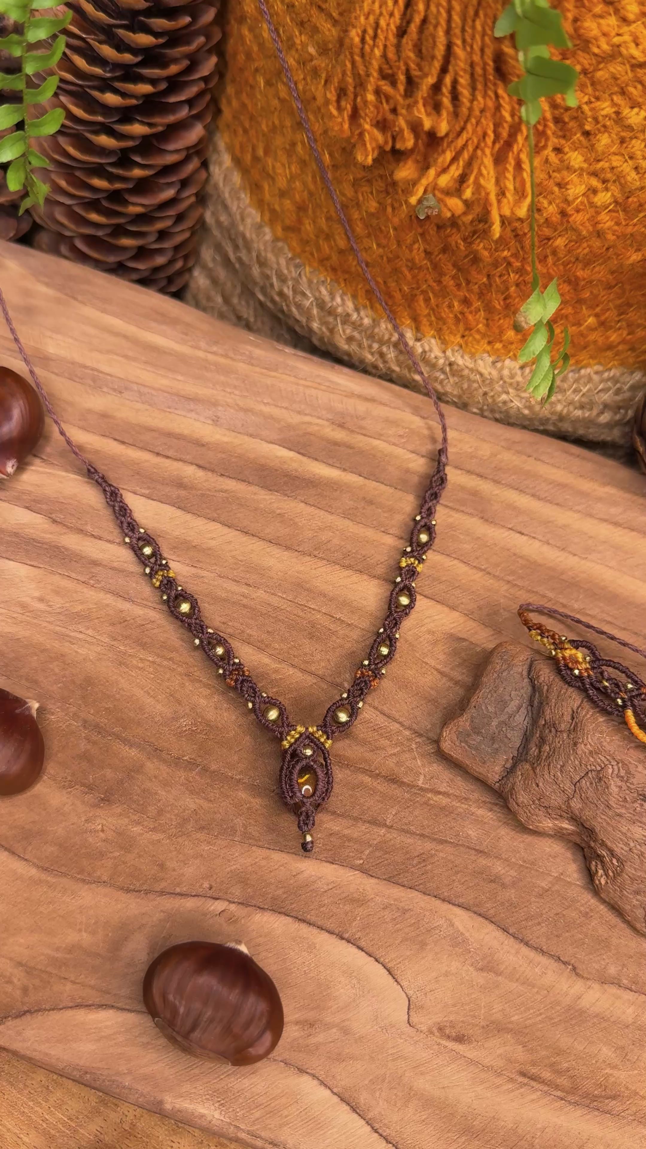 Ensemble • Collier et bracelet • Citrine