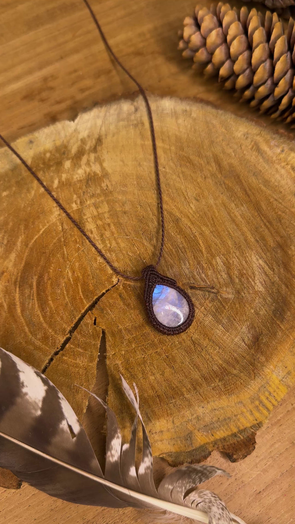 Collier • pendentif • Pierre de Lune