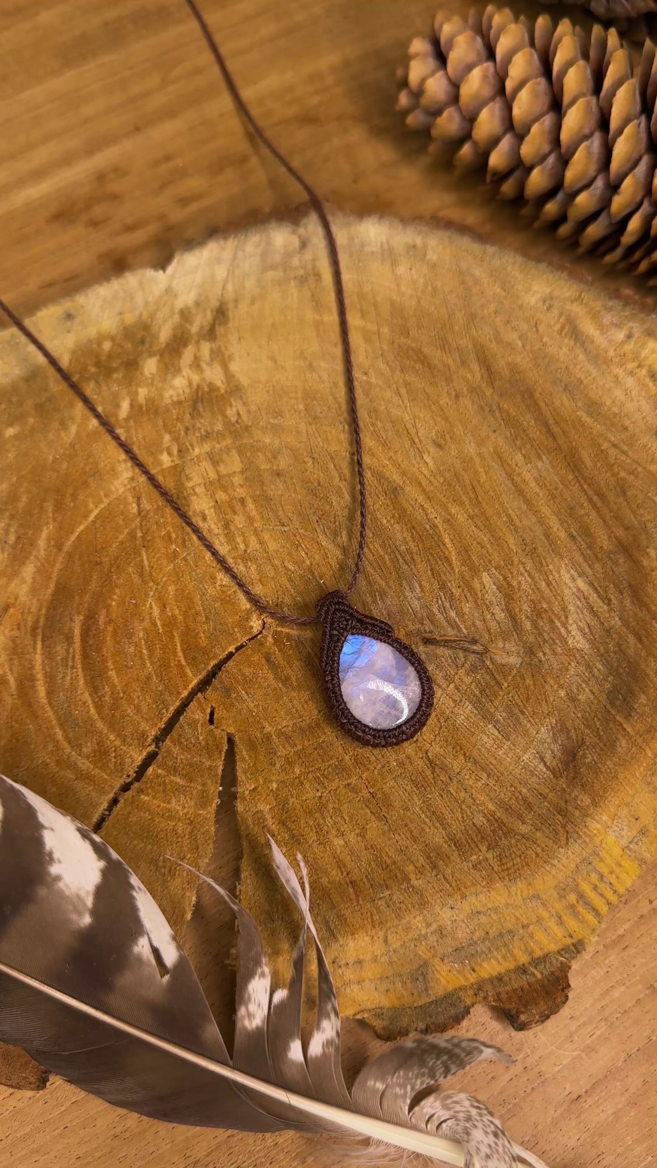 Collier • pendentif • Pierre de Lune