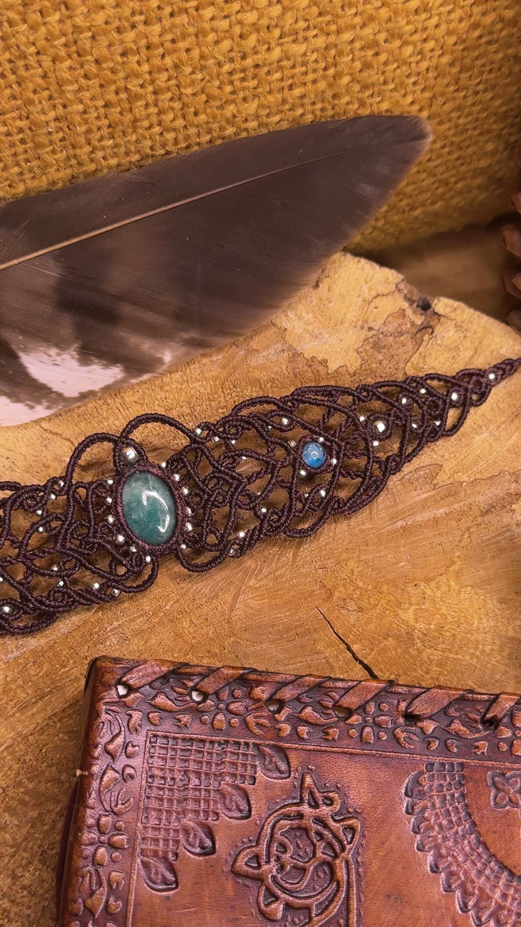 Collier • Ras-de-cou • Amazonite • Apatite